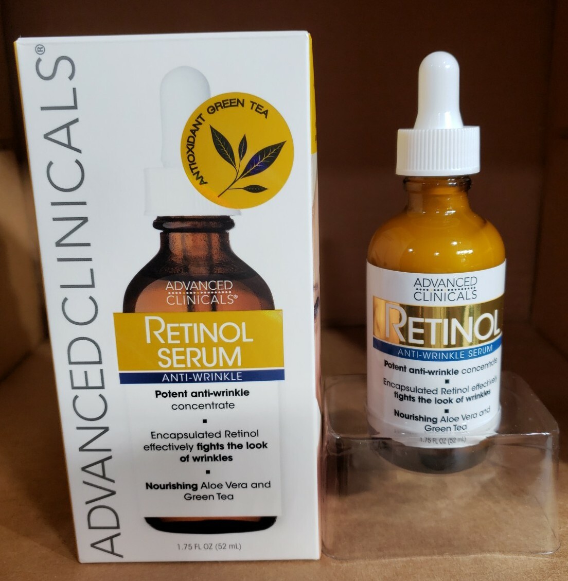 Advanced Clinicals Anti-Wrinkle Retinol Serum 1.75 Fl Oz (52mL)