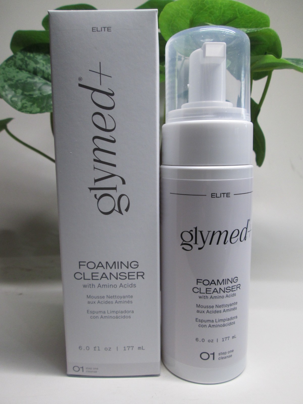 GLYMED PLUS FOAMING cleanser with amino acids 6.oz /177ml NEW