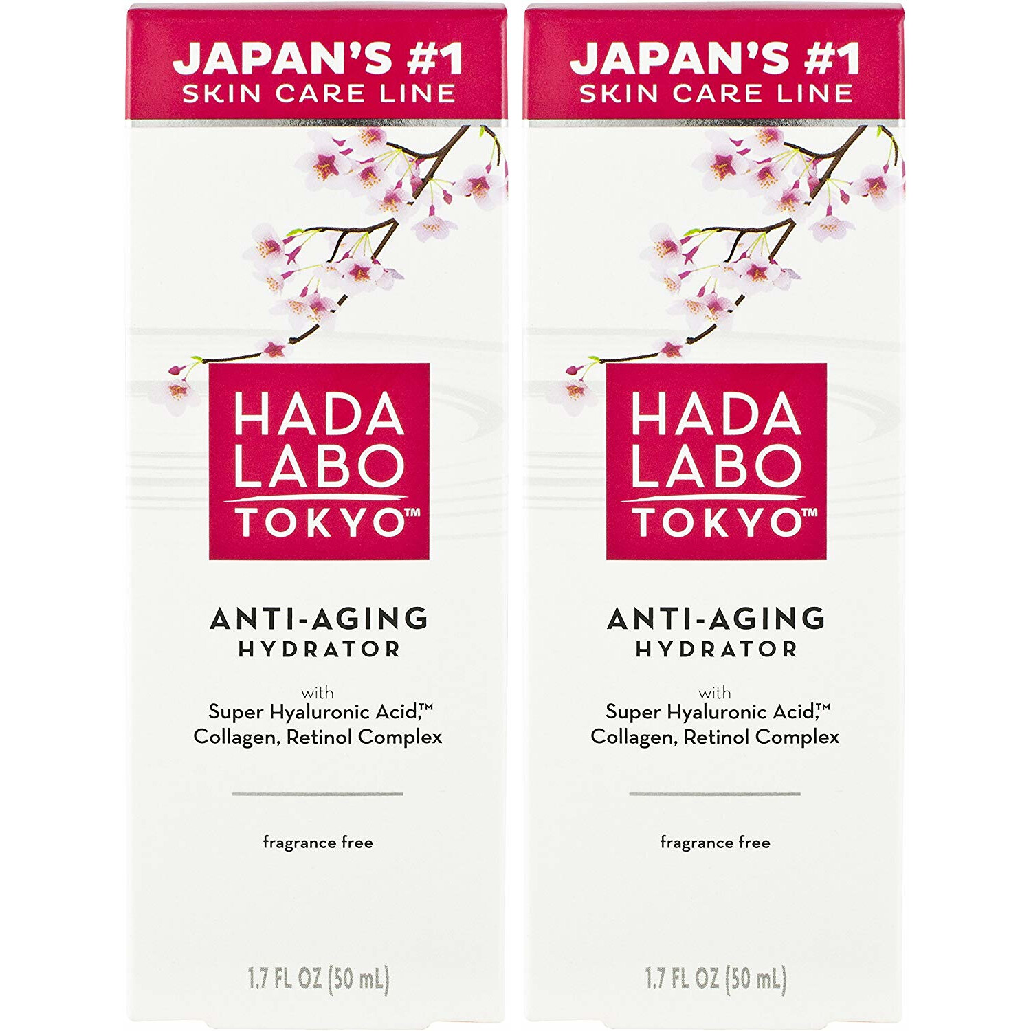 2 Pack Hada Labo Tokyo Anti Aging Hydrator 1.7 Ounce Each
