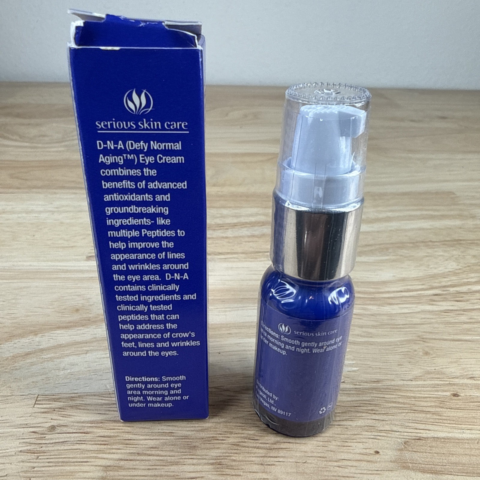 Serious Skin Care D-N-A Defy Normal Aging Eye Beauty 3x Peptides .5 Oz Sealed