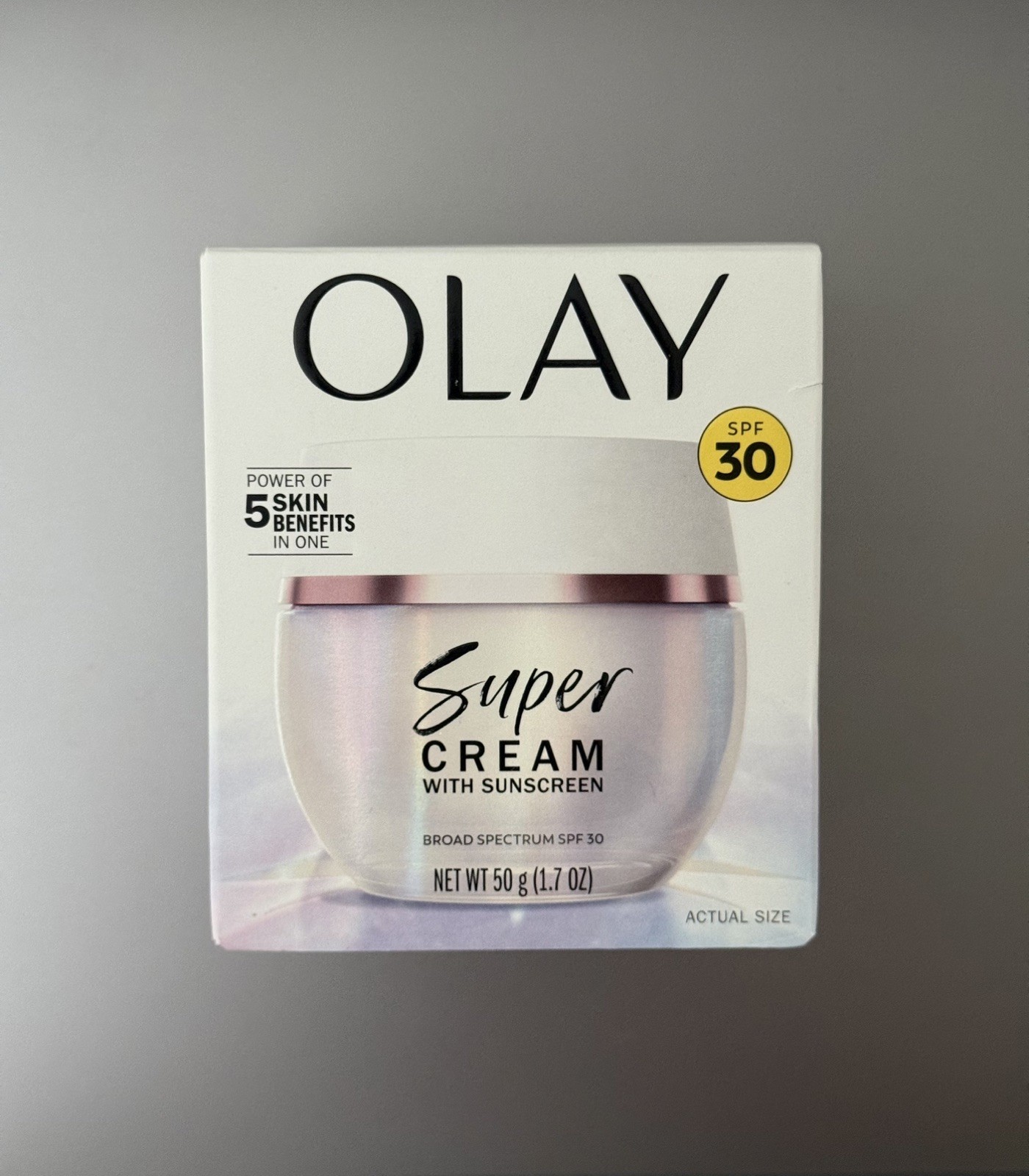 Olay Super Cream Face Moisturizer with Sunscreen SPF 30 1.7 oz New