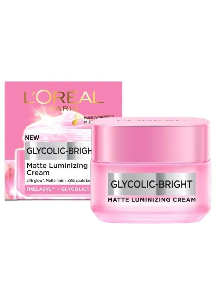 L’Oréal Paris Glycolic Bright Matte Luminizing Cream Face Moisturizer Dark Spot