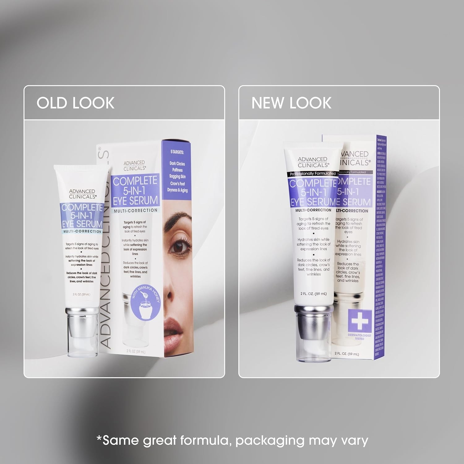 Smoothing 5-in-1 Eye Serum – Anti-Aging, Hydrating & Firming – 2-Pack Perfection