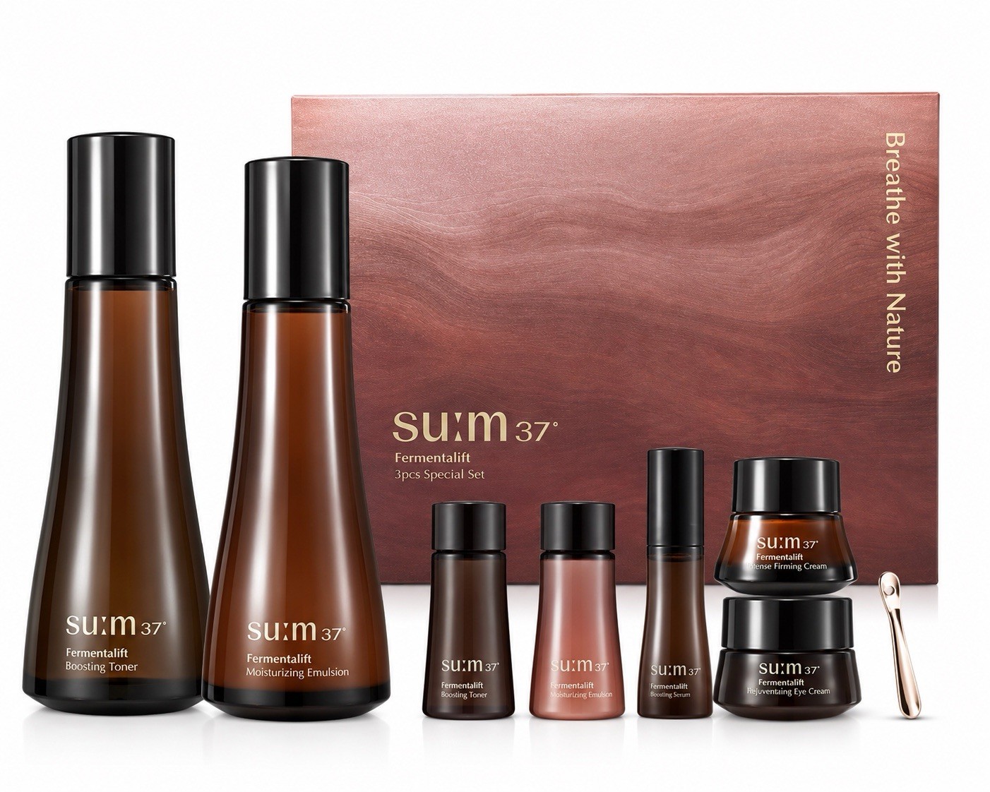 SU:M37 Fermentalift 3pcs Special Set Toner Emulsion Cream K-Beauty
