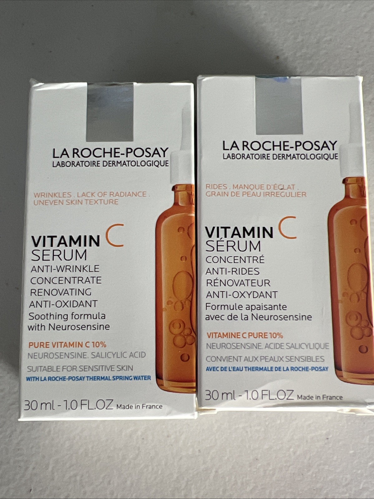 La Roche-Posay 12% Pure Vitamin C Serum – Anti-Wrinkle Exp. 01/2027(2 PACK)