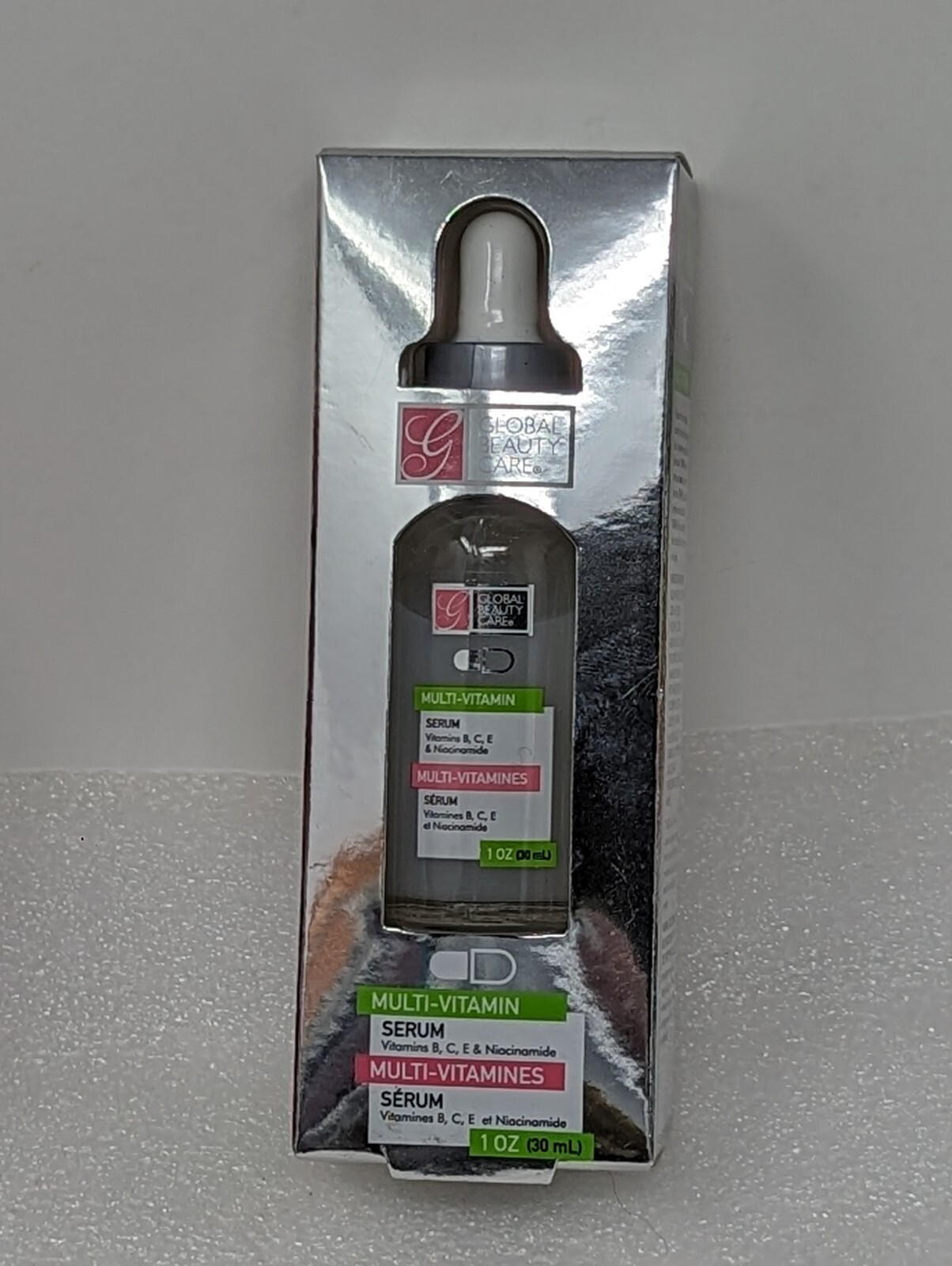 Global Beauty Care Multi-Vitamin Serum Vitamins B, C, E & Niacinamide 1 oz