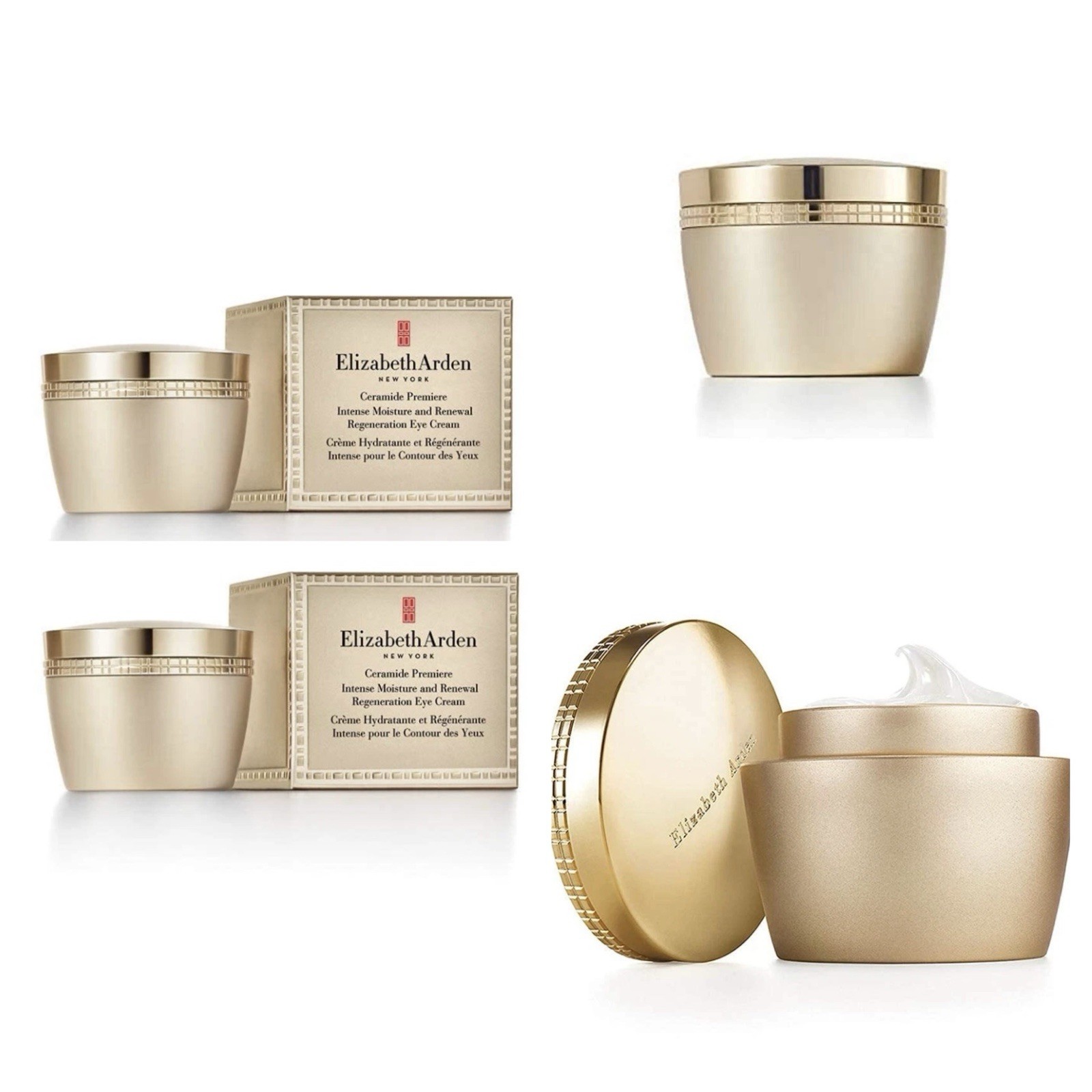 2 Pack Elizabeth Arden Ceramide Intense Moisture Renewal Eye Cream 0.5 oz X2 NIB