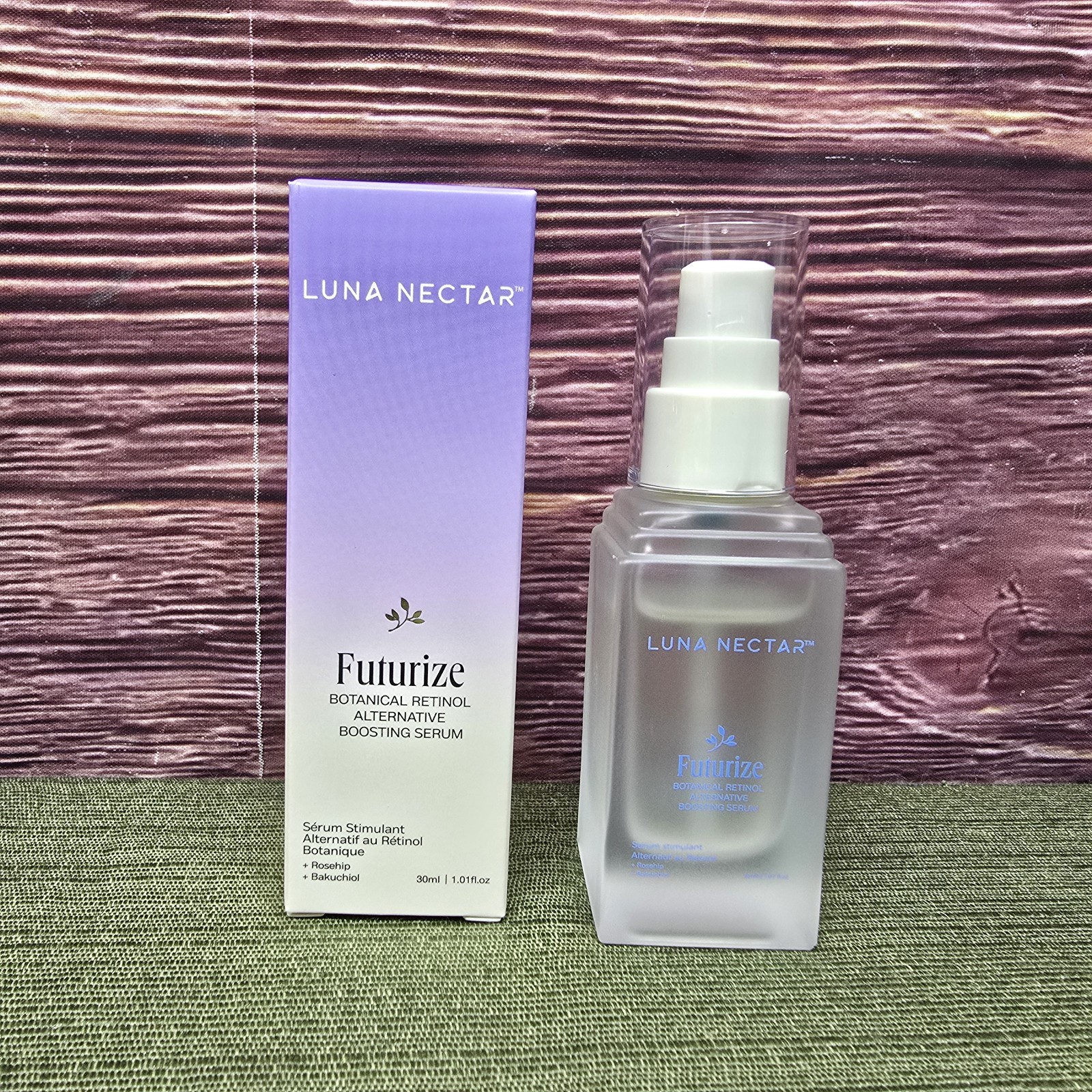 Luna Nectar Futurize Botanical Retinol Alternative Boosting Serum 1.01 fl oz New