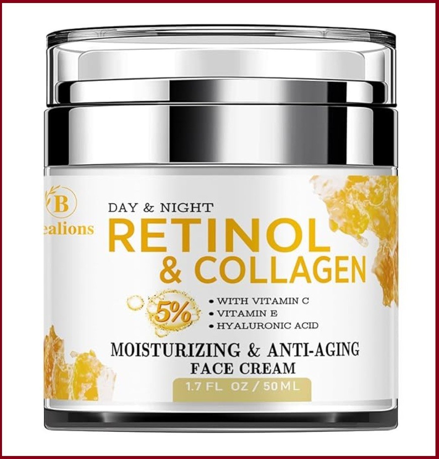 #1 Crema rejuvenecedora humectante para la cara con colageno vitamina c y e