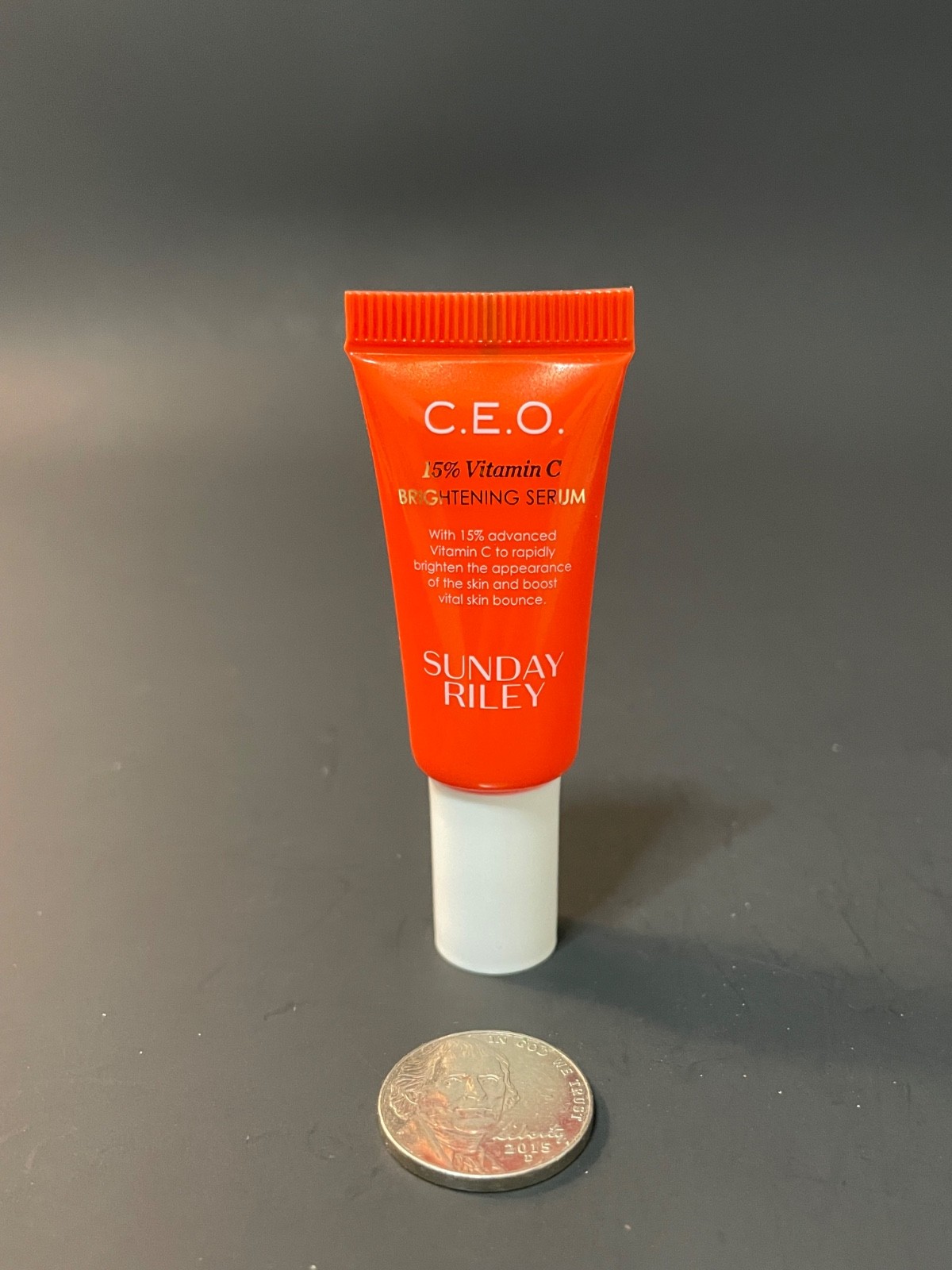 SUNDAY RILEY “BRIGHTENING” : VITAMIN C 15% SERUM .17 fl oz / Sample
