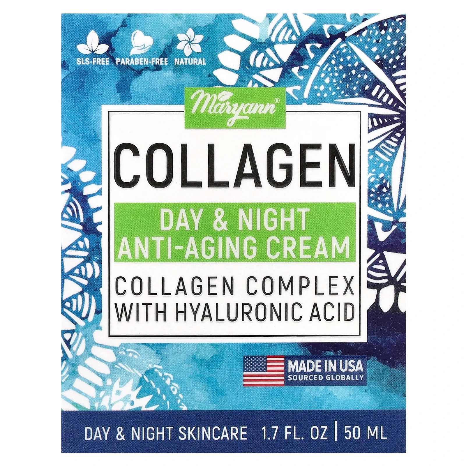 Collagen Day & Night Anti-Aging Cream, For All Skin Types, 1.7 fl oz (50 ml)