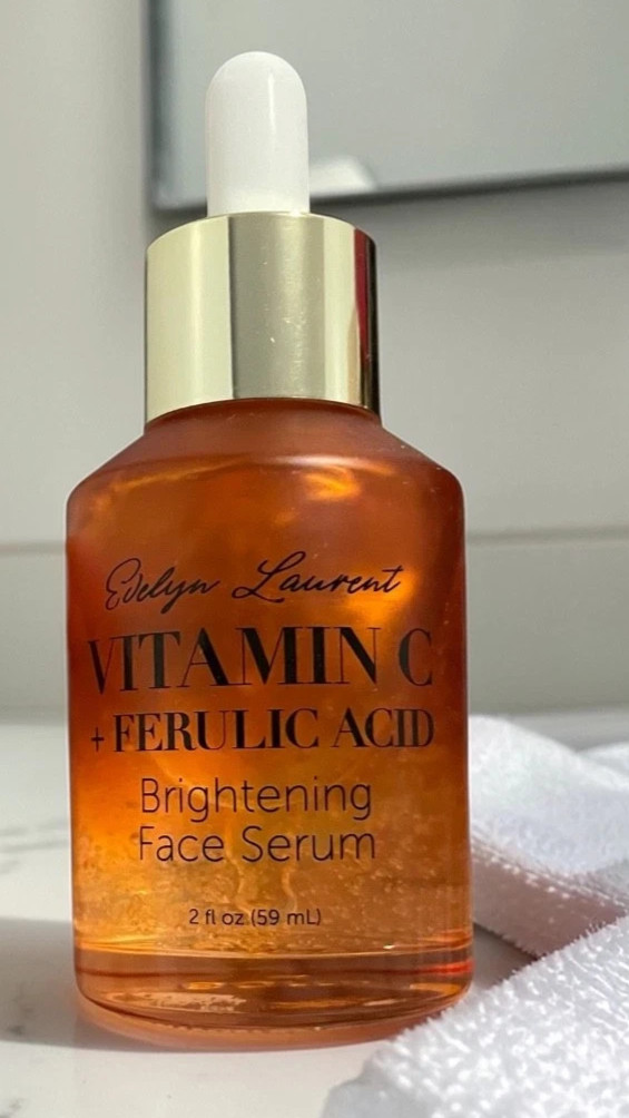 Evelyn Laurent Vitamin C + Ferulic Acid Face Serum 2oz Brightening Authentic