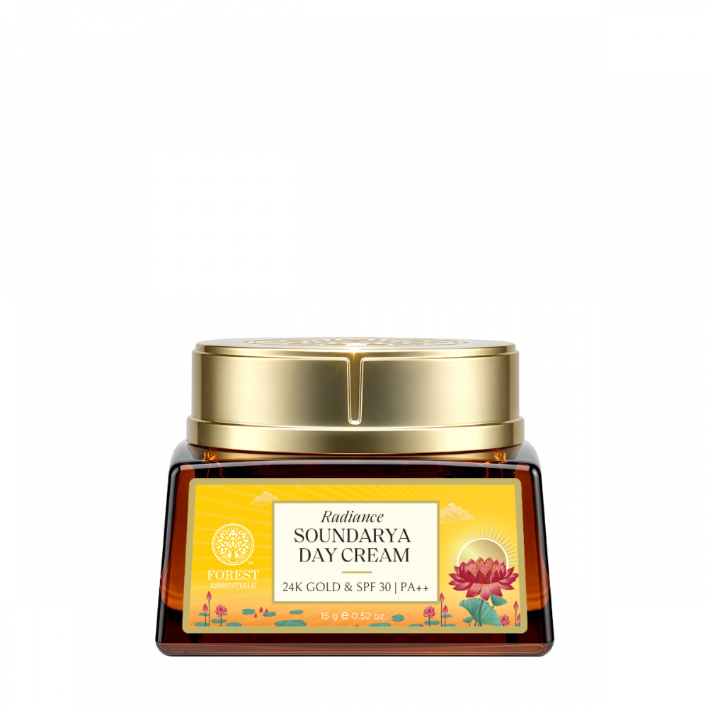 Forest Essentials Soundarya Day Cream Gold| SPF30 Anti Ageing Face Cream | 100ml