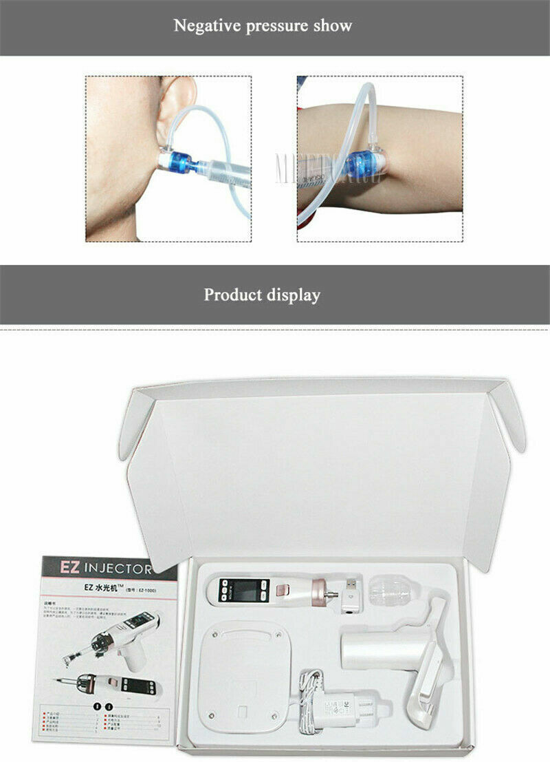 EZ Water Skin Care Beauty Machine Gun Therapy Spa Salon/ Replace 9Pin Cartridges
