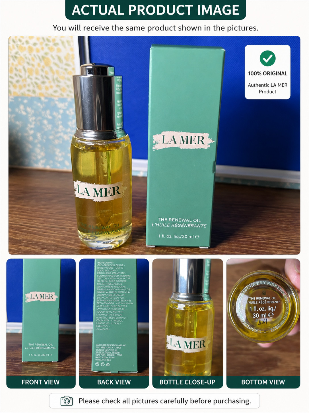 La Mer The Renewal Oil 30ml 1oz New Fresh & USA STOCK