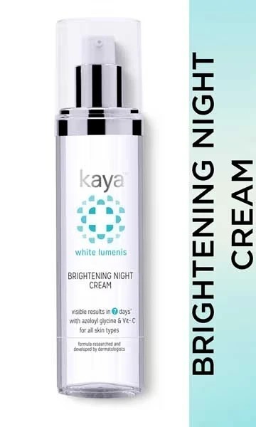 Kaya Brightening Night Cream, with Azeloyl Glycine & Vitamin C (50ml)