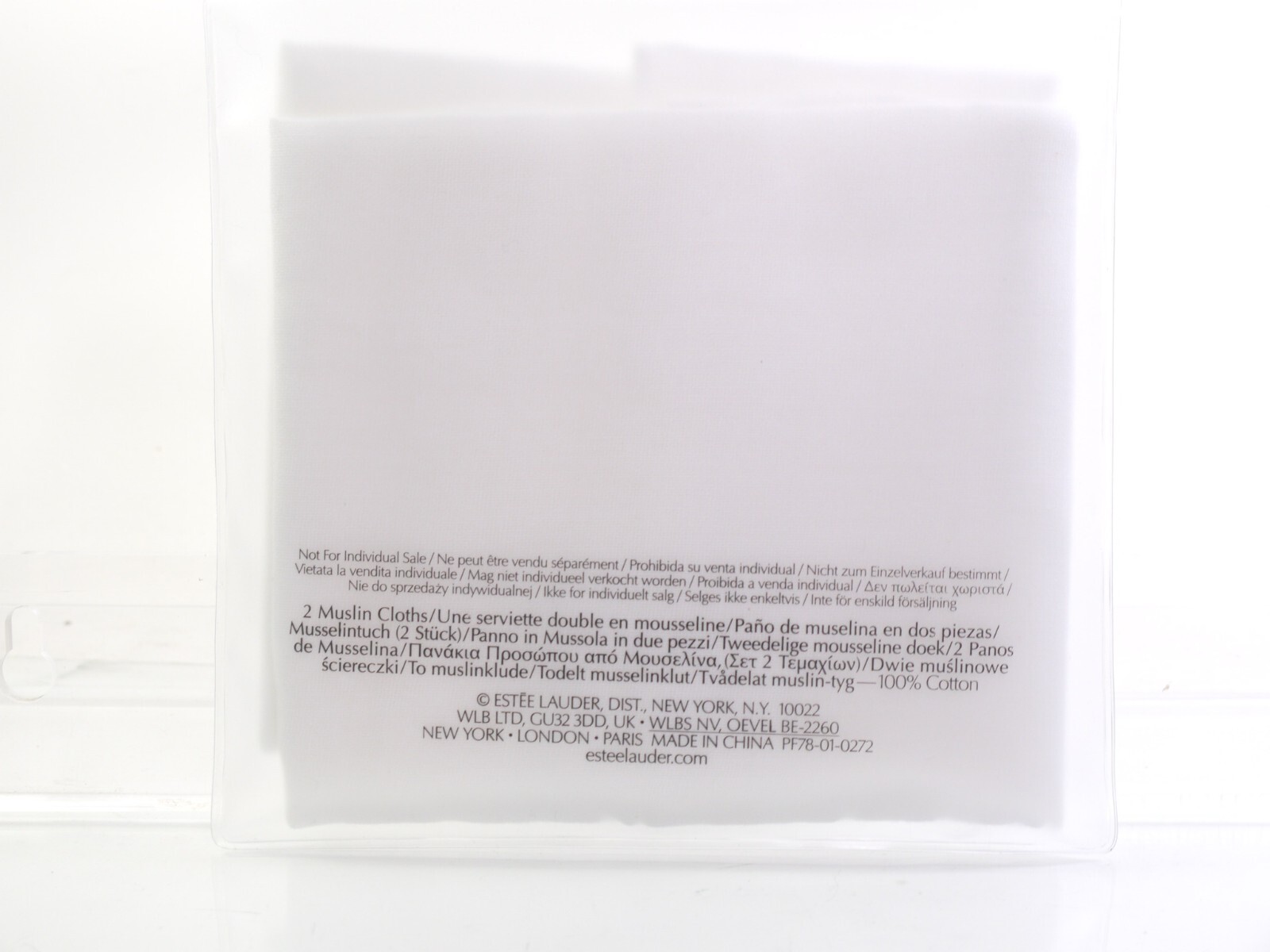 2 Estee Lauder Re Nutriv Muslin Cloth New In Bag 100% Cotton 11″X20″ –