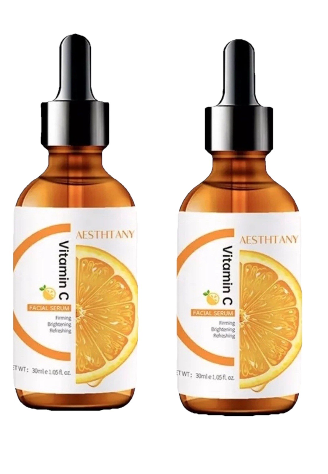 Anti-Aging Vitamin C Facial Serum Moisturizing, Brightening Day/Night Lot Of 2