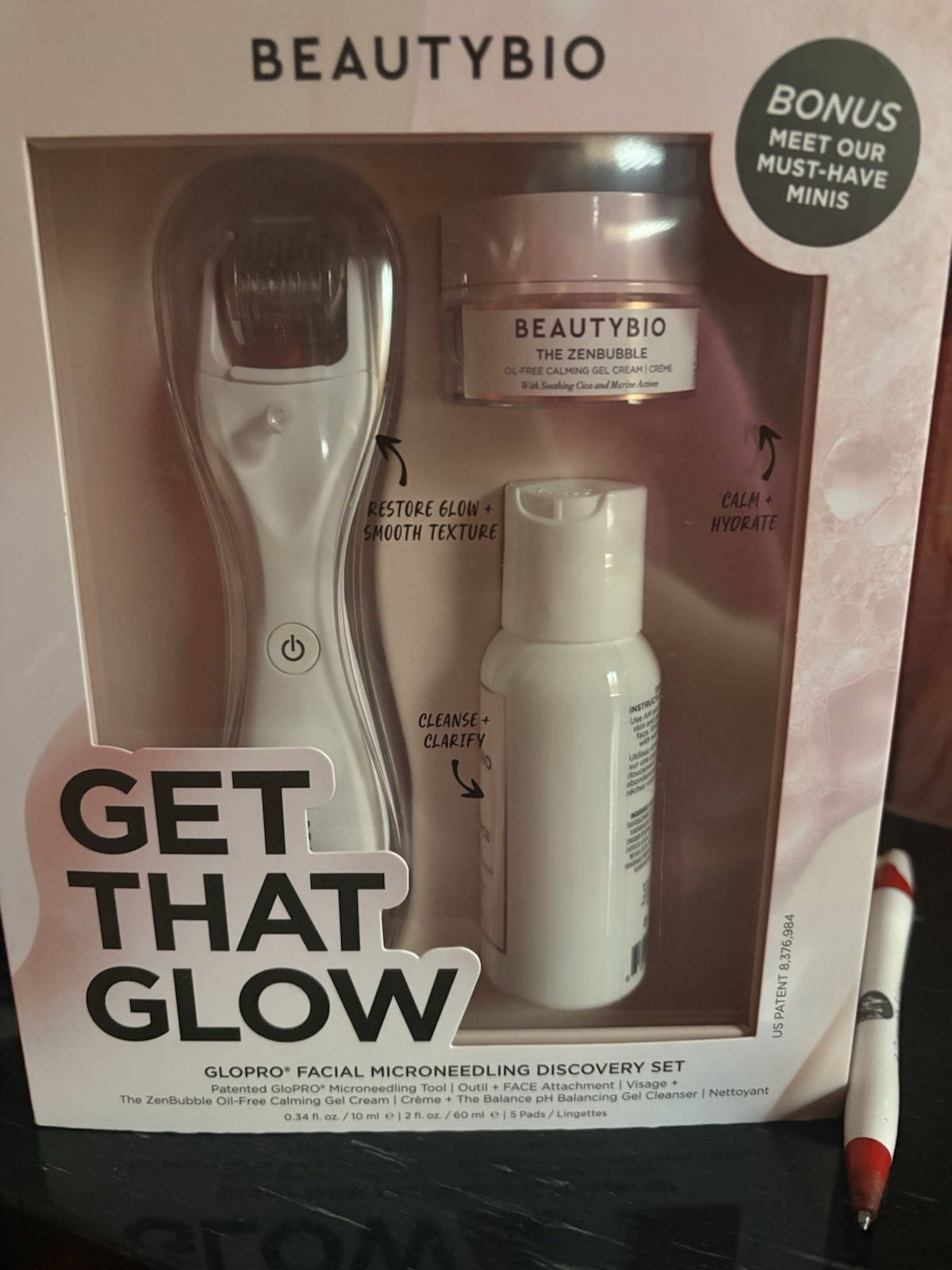 Beauty Bio GloPRO Get That Glow Facial Microneedling Discovery Set NEW In Box