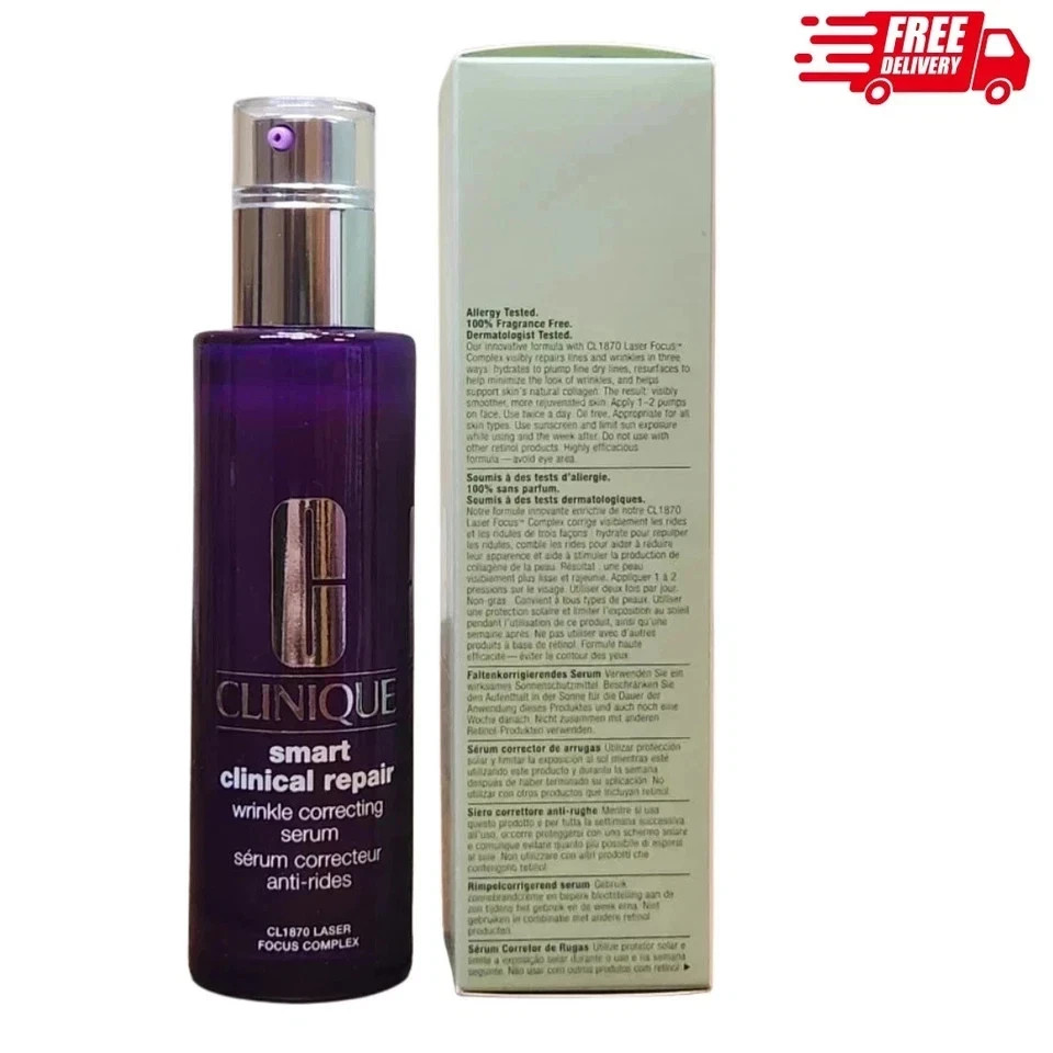 Clinique Smart Clinical Repair Wrinkle Correcting Serum – 3.4 oz / 100 mL NIB