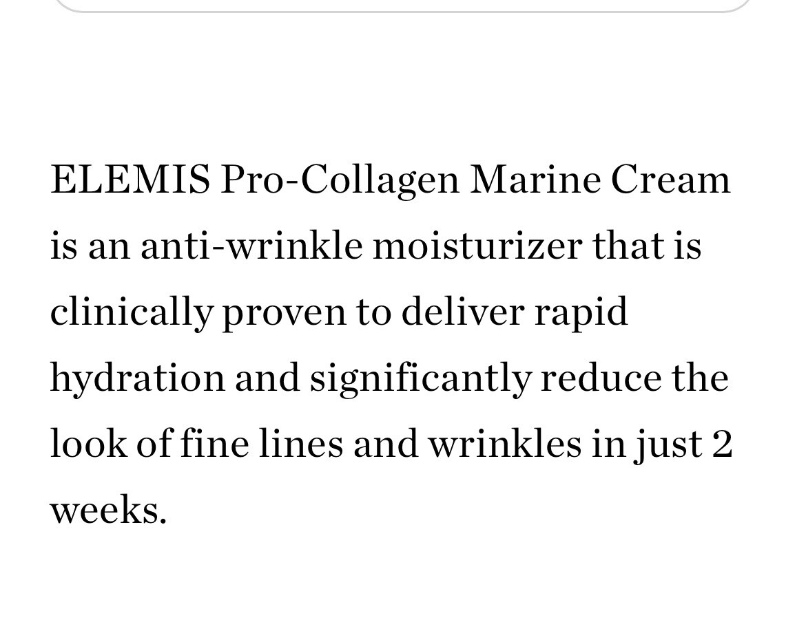 Elemis Pro-Collagen Marine Cream Anti-Wrinkle Day Cream – 30ml NEW NEVER OPENED