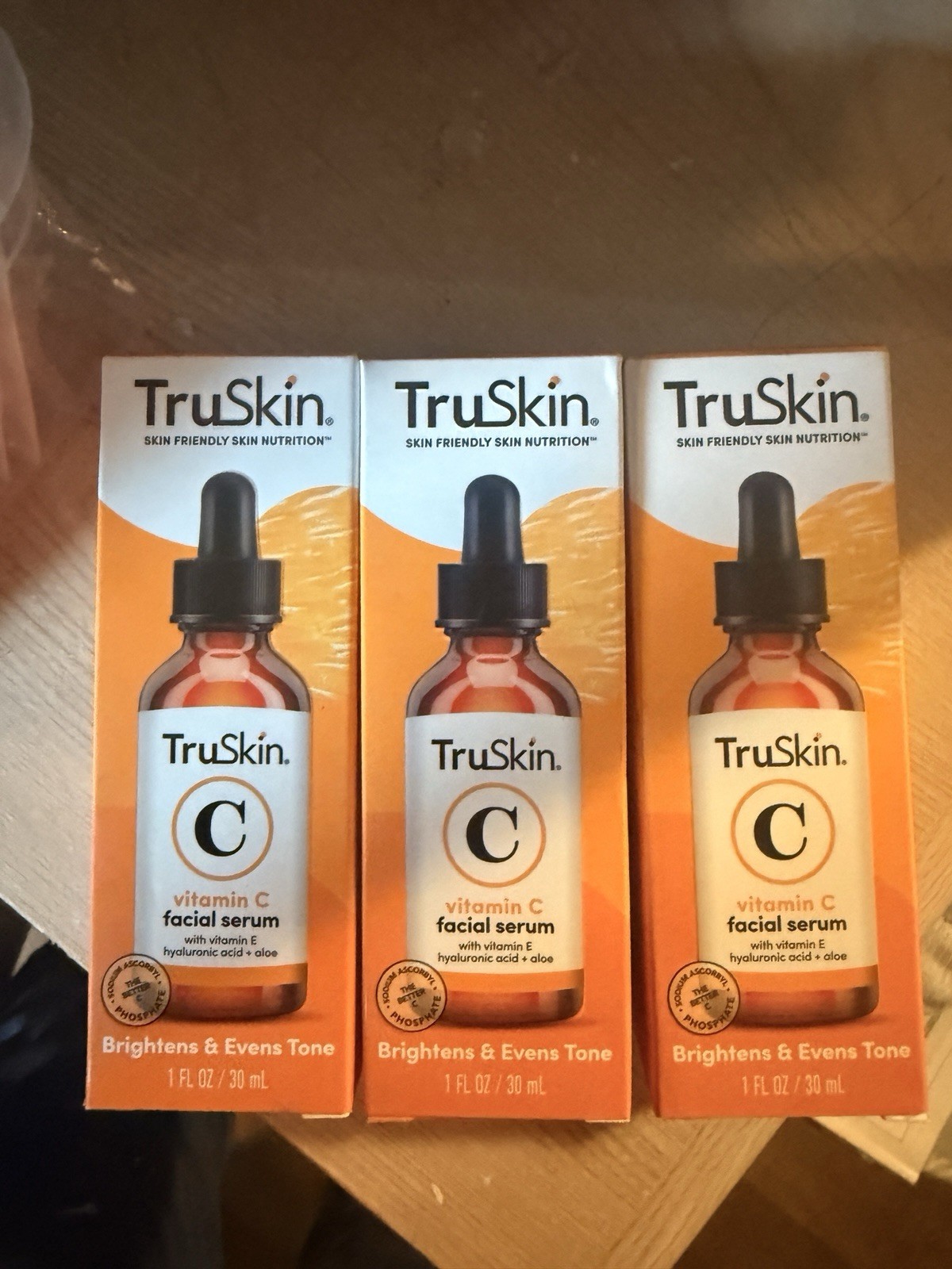 TruSkin Vitamin C Serum for Face Anti-Aging Formula with Hyaluronic Acid 3 x 1oz