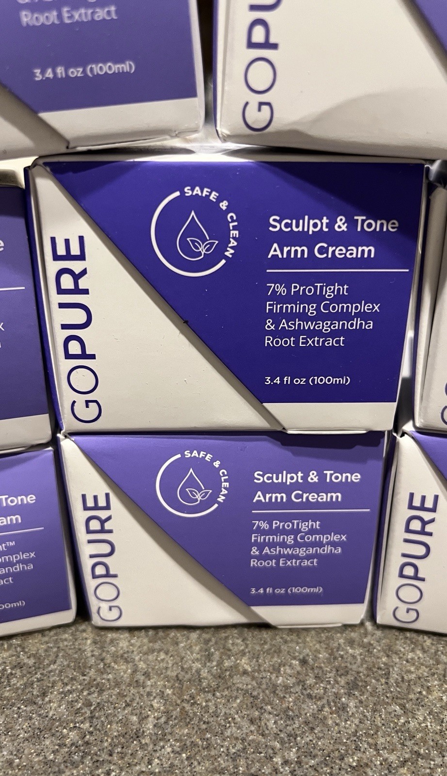 GoPure Sculpt and Tone Arm Cream Firm Tighten Arms 3.4 Oz.-New/Sealed
