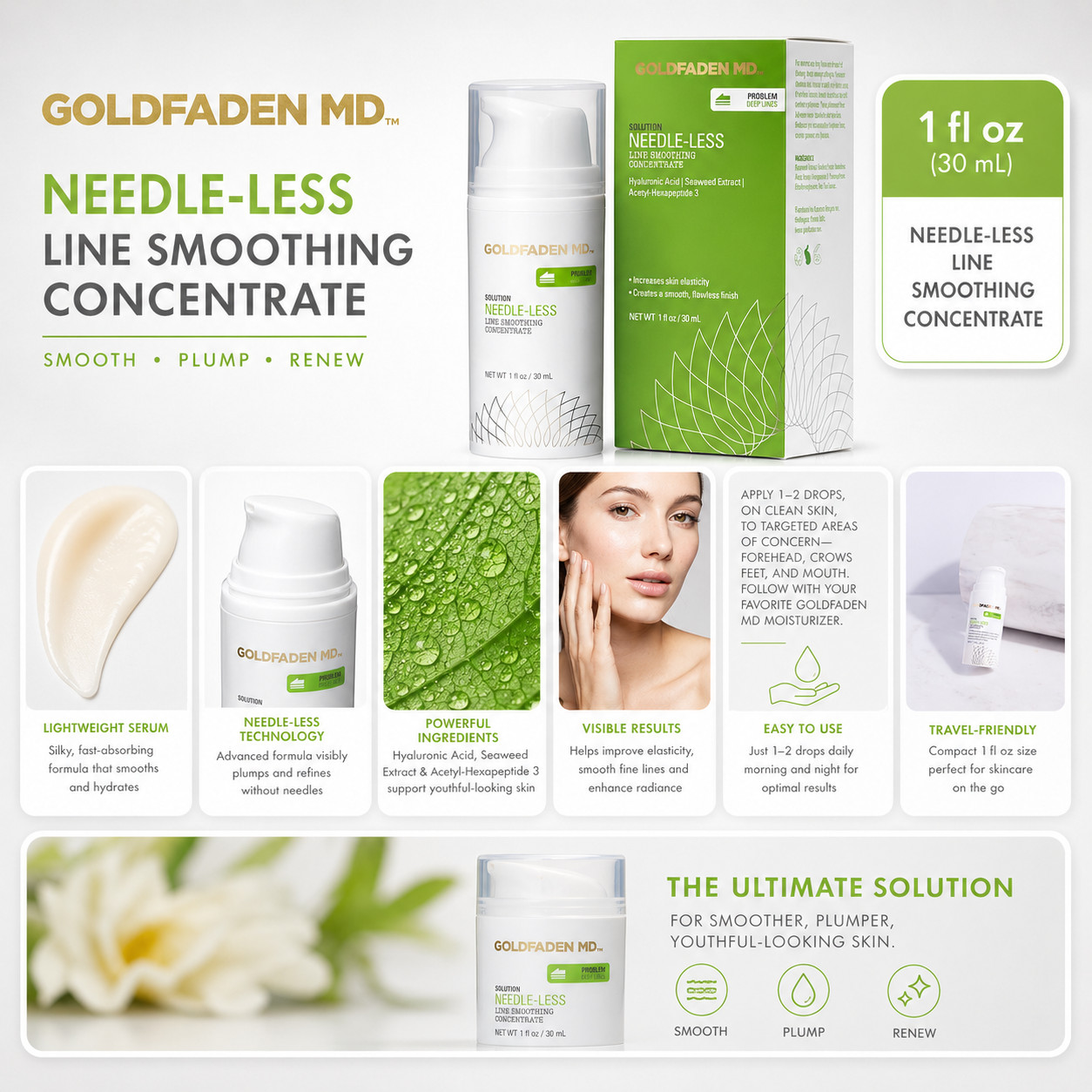 Goldfaden MD Line Smoothing Concentrate Needle-Less Anti Aging Serum