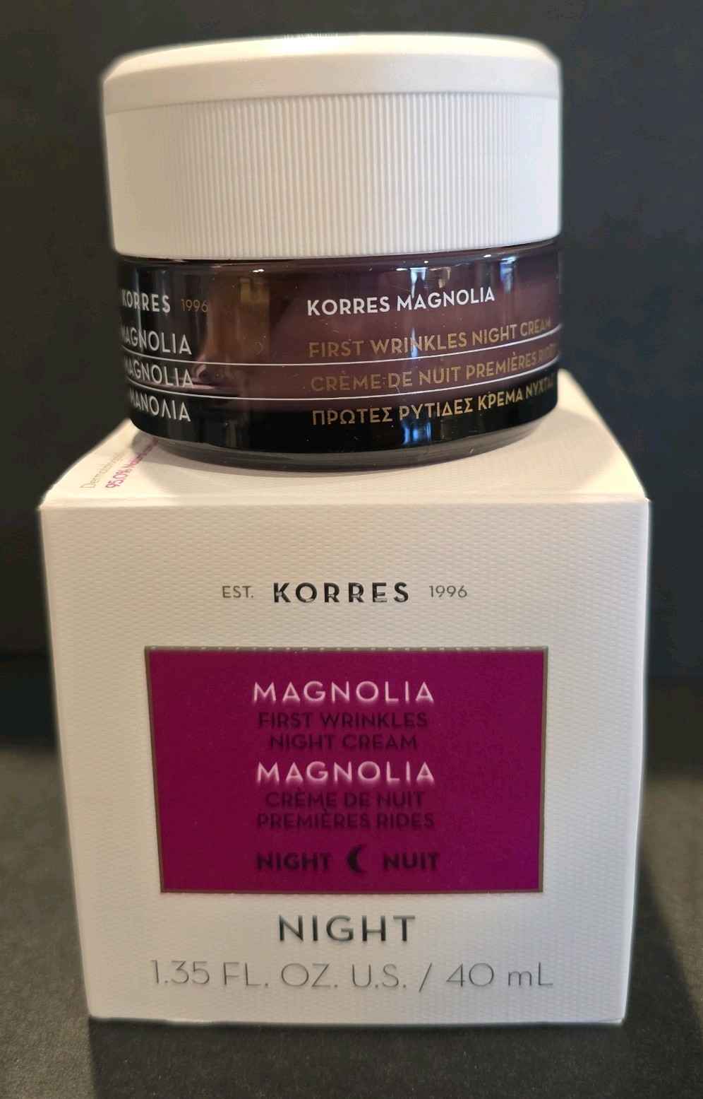 Korres. Magnolia First Wrinkles Night Cream – 40 ml / 1.35 fl oz