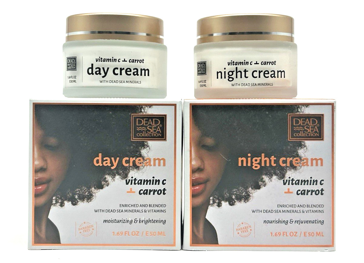 Dead Sea Collection Vitamin C +Carrot Brightening Day + Night Cream (1.69 oz)