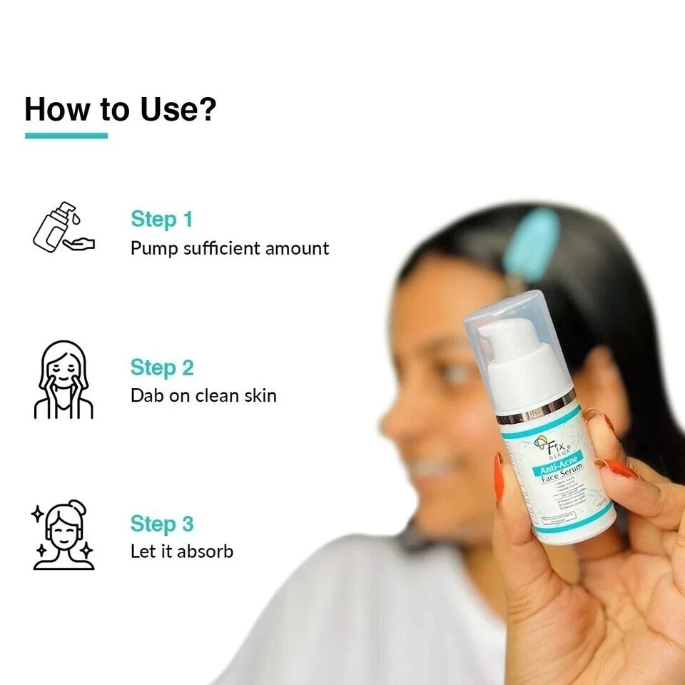Fixderma 2% Salicylic Acid Serum for Anti Acne & Spot Treatment Oily Skin 15gm