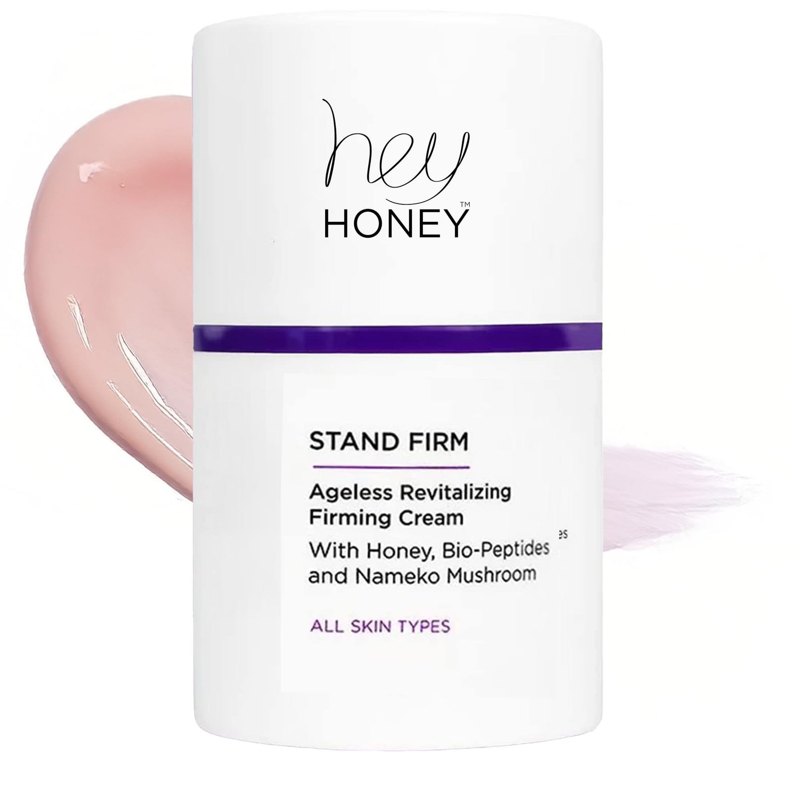 Hey Honey Stand Firm Peptide Face Cream | Instant Firming & Long-Term Anti-Ag…