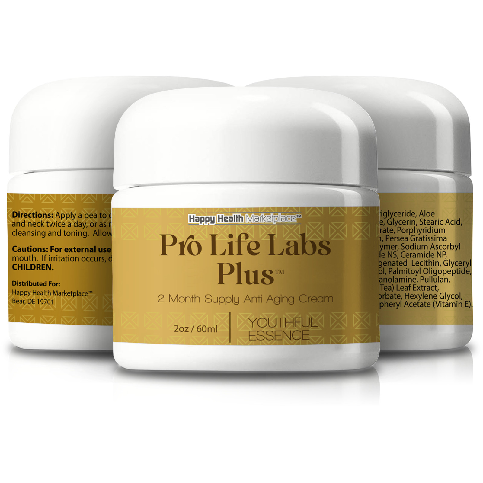 Pro Life Labs Plus – 2 Month – Our Best Wrinkle Cream – Premium Anti Aging Cream