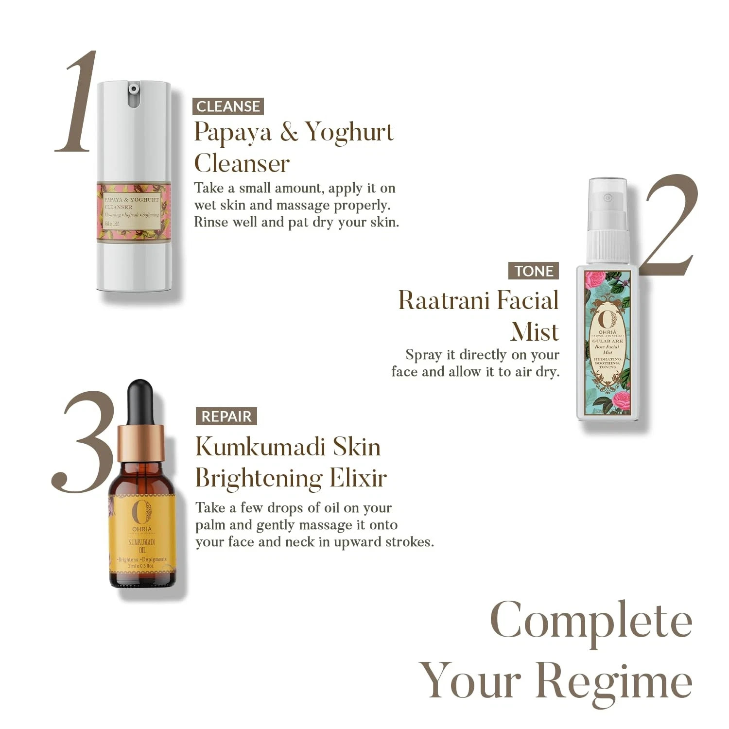 Ohria Ayurveda Kumkumadi Oil Skin Brightening 3ml