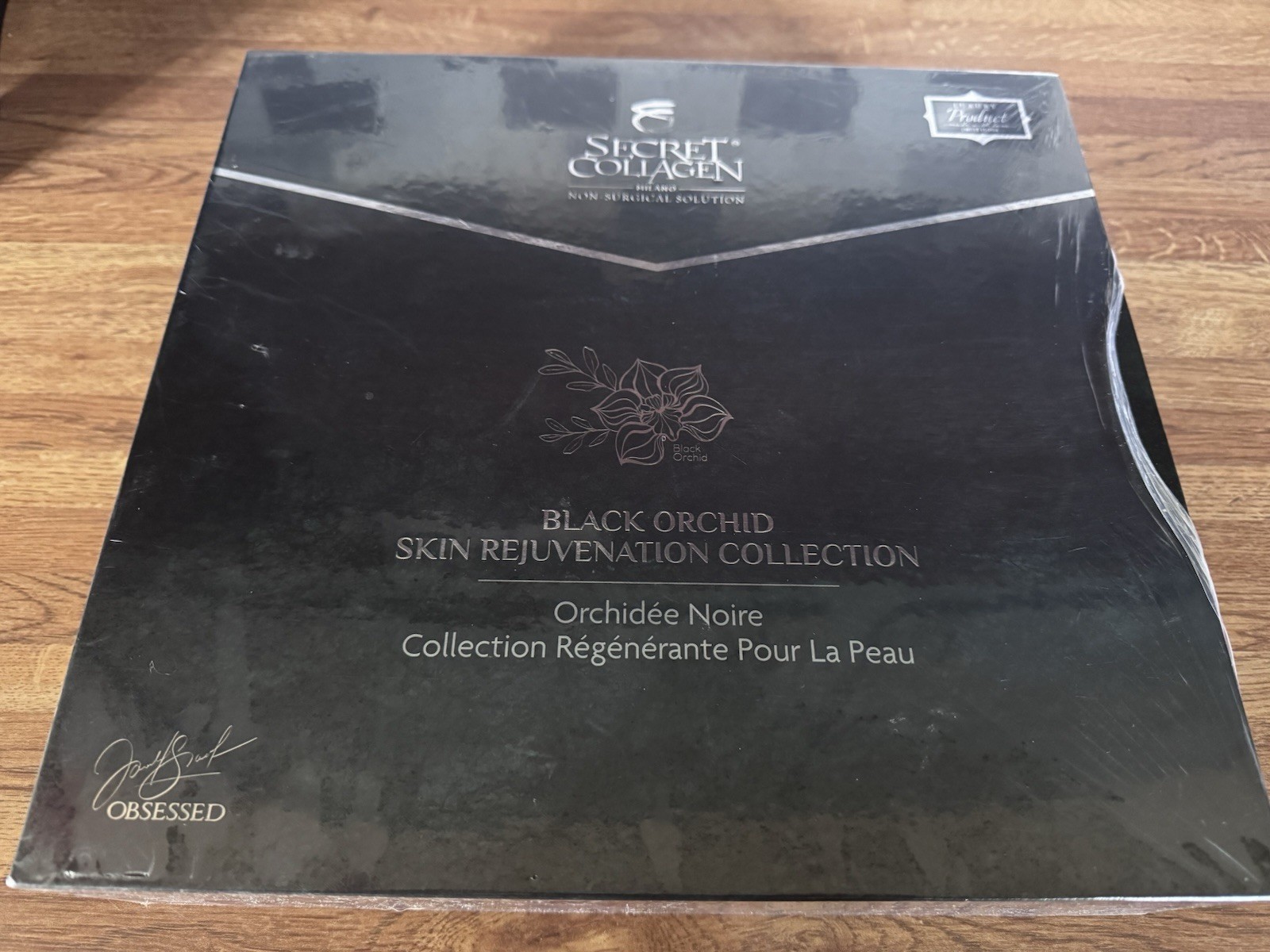 NEW Secret Collagen Black Orchid Skin Rejuvenation Set (8 pc Factory Sealed Box)