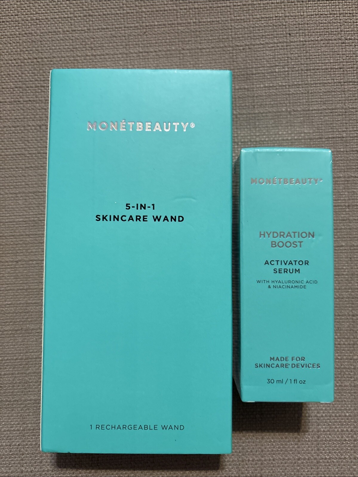 MonetBeauty 5 In 1 Rechargeable Skincare Wand & Hydration Boost Serum (1 Fl Oz)