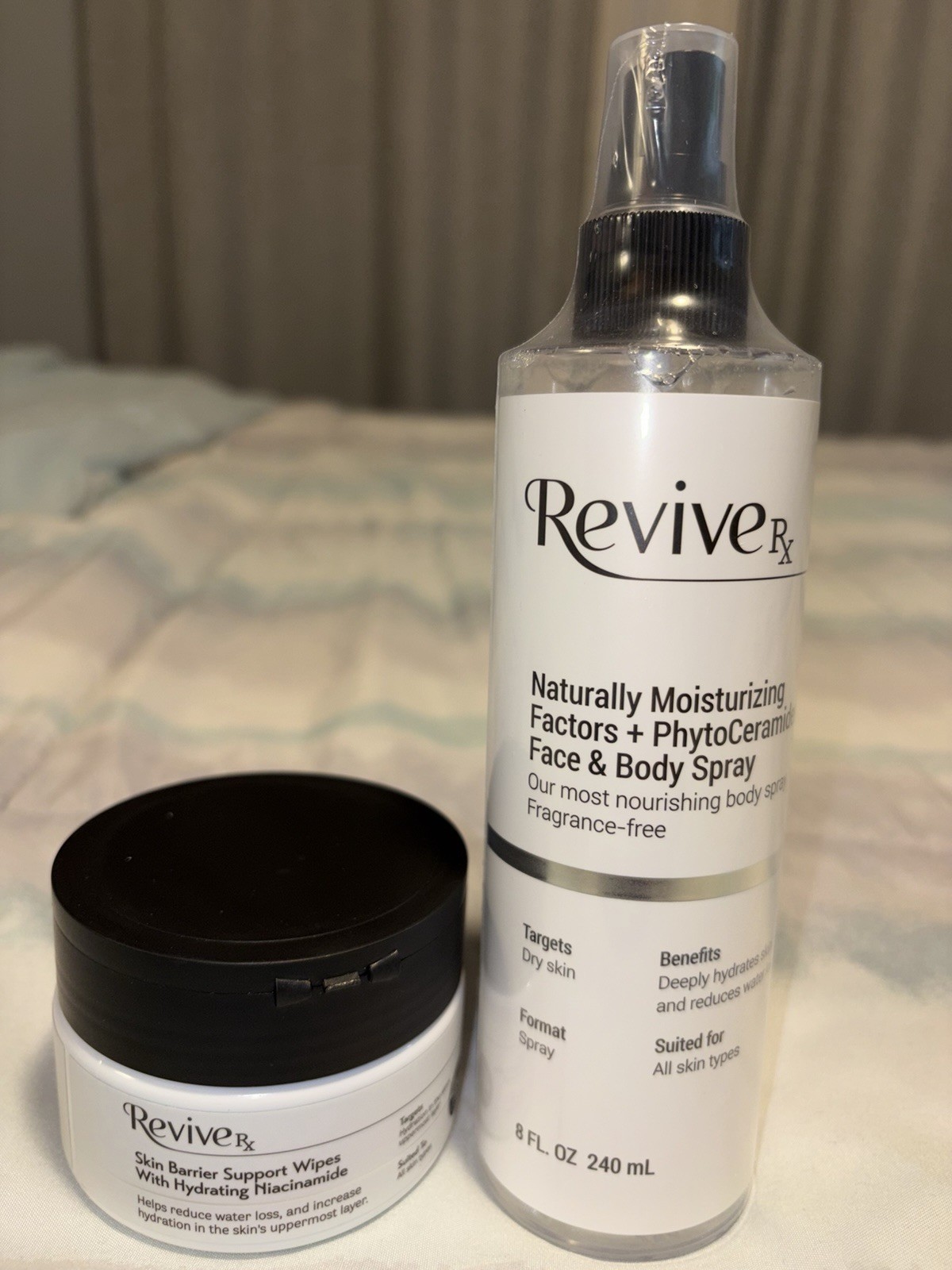 ReviveRx skincare Set Of 2- Face/Body Spray And Skin Barrier Support Wipes