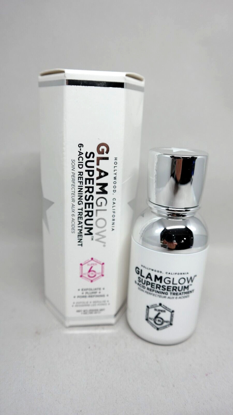 GLAMGLOW Superserum 6 Acid Refining Treatment 1 oz New in Box