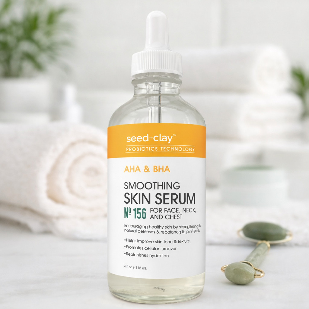 Seed + Clay AHA & BHA Smoothing Skin Serum No.156 for FACE NECK & CHEST piel