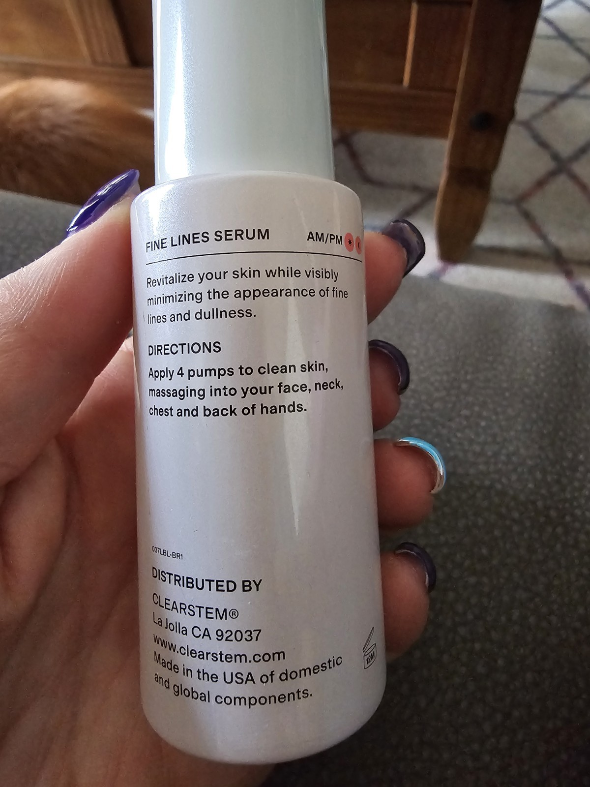 CLEARSTEM Bounceback Fine Lines + Radiance Serum, 1.35 fl oz / 40 mL