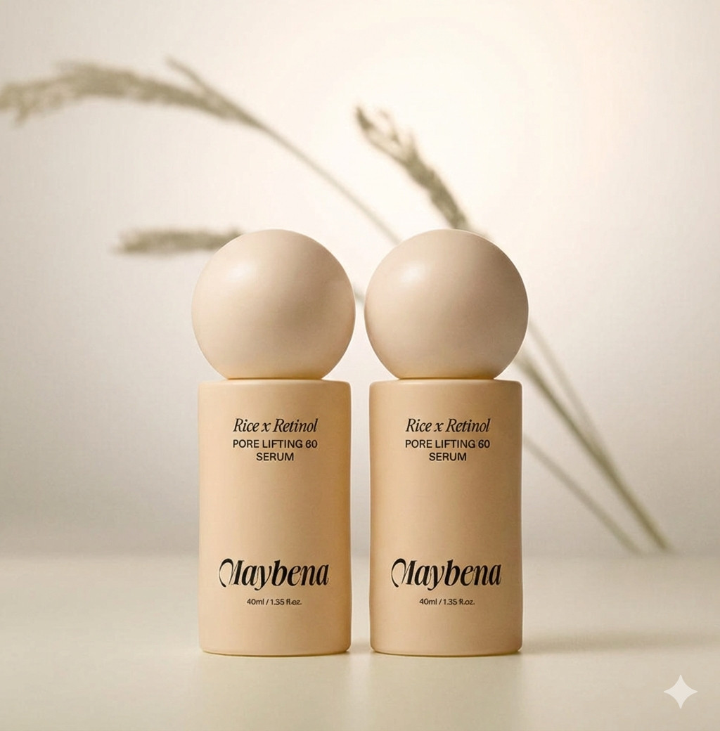 Maybena Anti Wrinkle Rice Retinol Pore Lifting Serum 60 40ml × 2ea /k-beauty