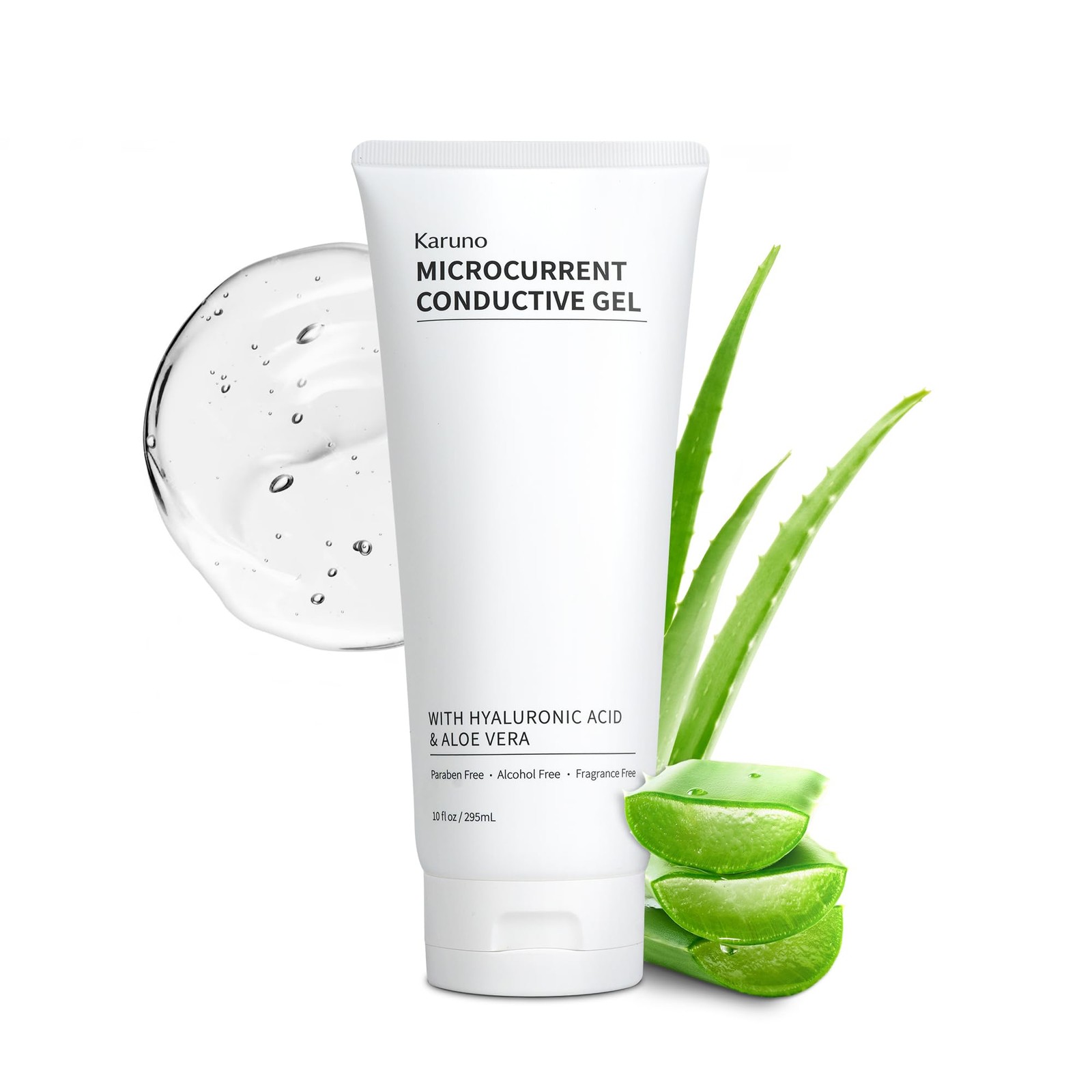 KARUNO 10oz Microcurrent Conductive Gel – Hydrating Gel with Hyaluronic Acid &