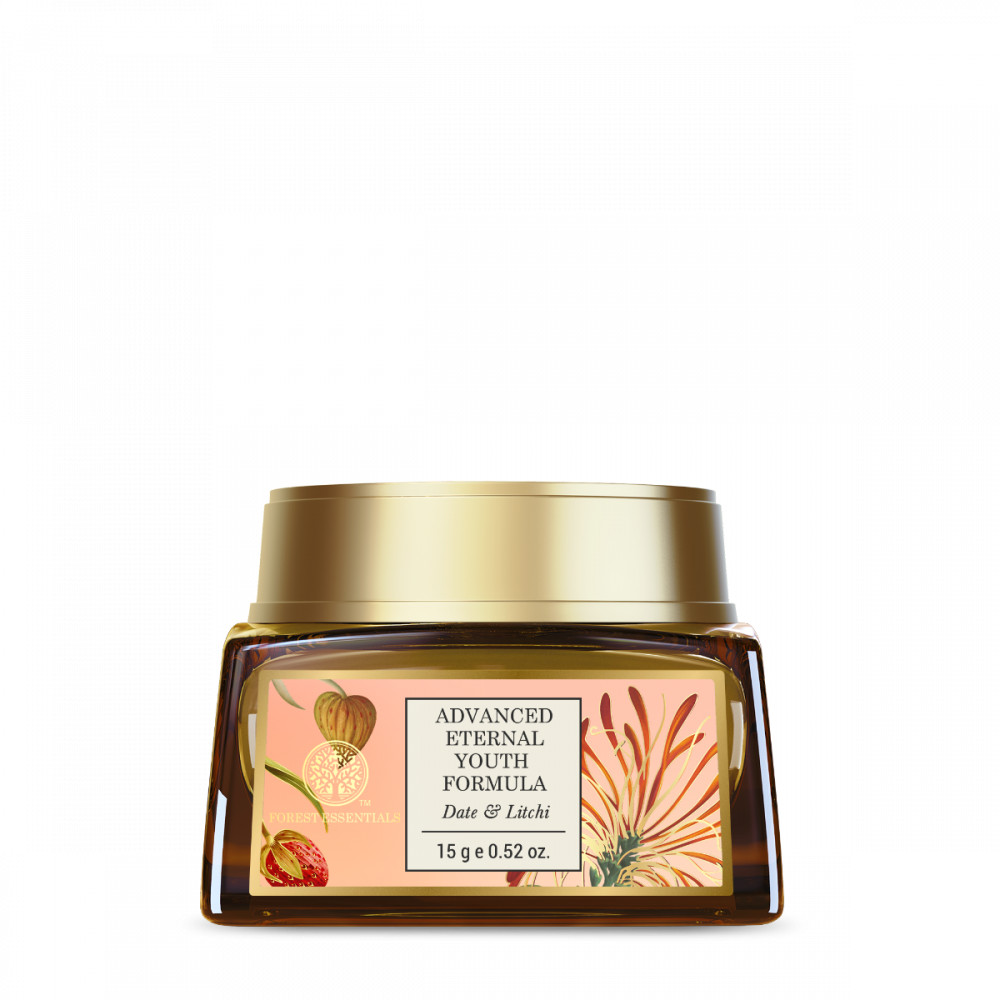 Forest Essentials Advanced Youth | Formula Date Litchi Face Cream 30g Jar | 100g
