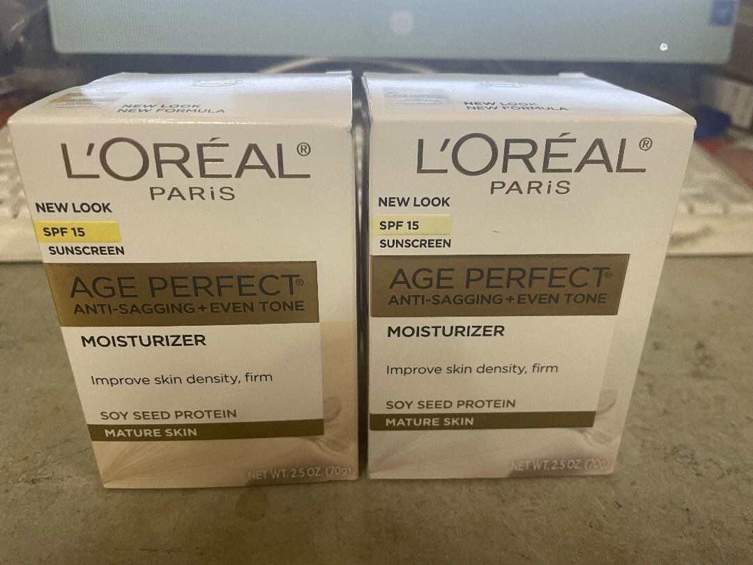 2 L’Oreal Age Perfect Anti-Sagging+Even Tone Moisturizer Cream Mature Skin