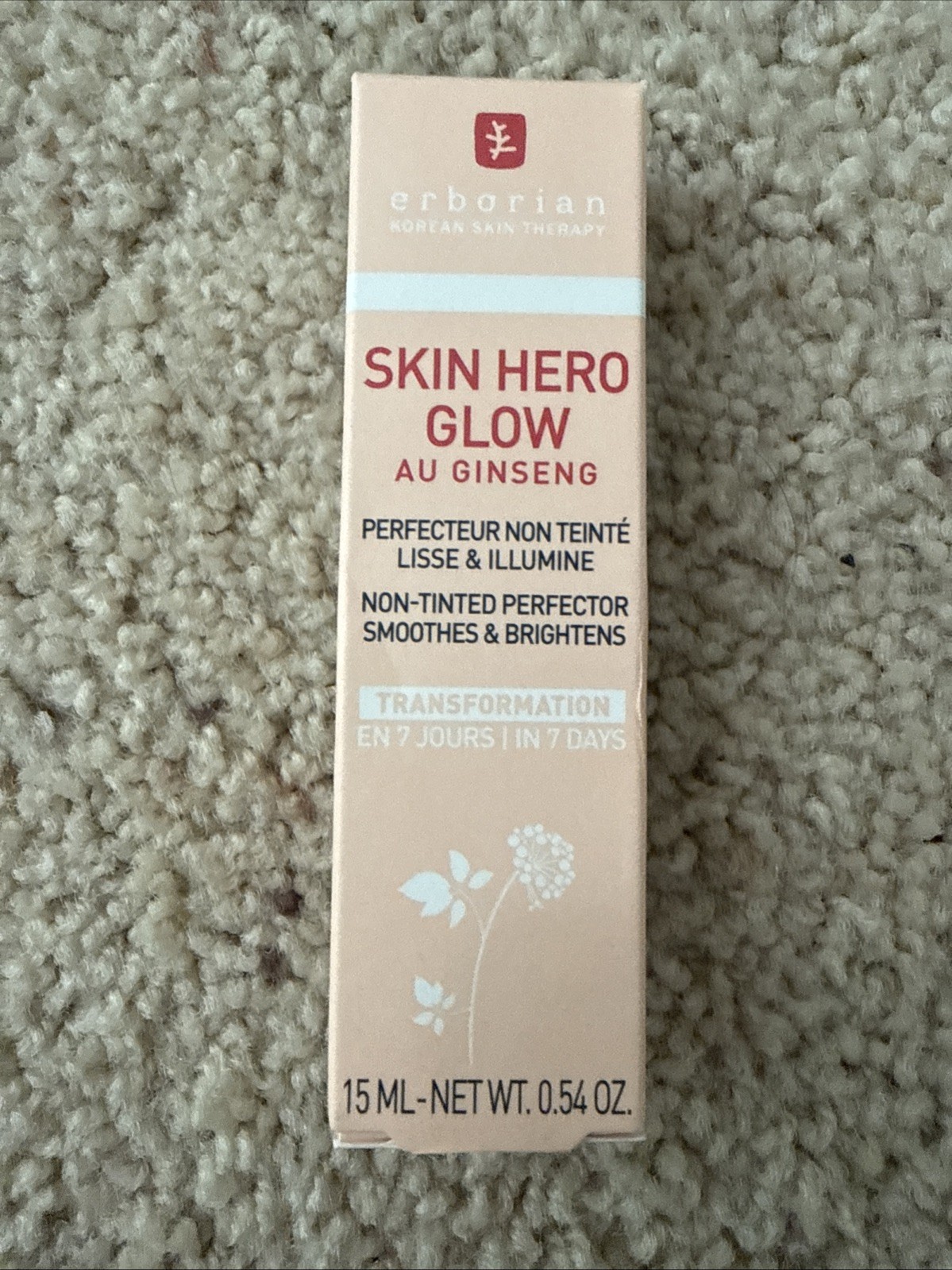 Erborian Skin Hero Glow, Non Tinted Hydrates & Smooths – Korean Glass- Finish