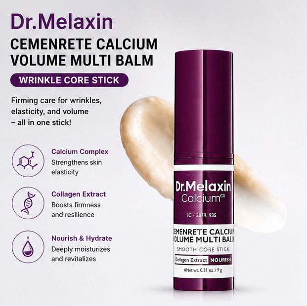 Dr. Melaxin Cemenrete Calcium Volume Multi Balm Wrinkle Core Stick 9g .