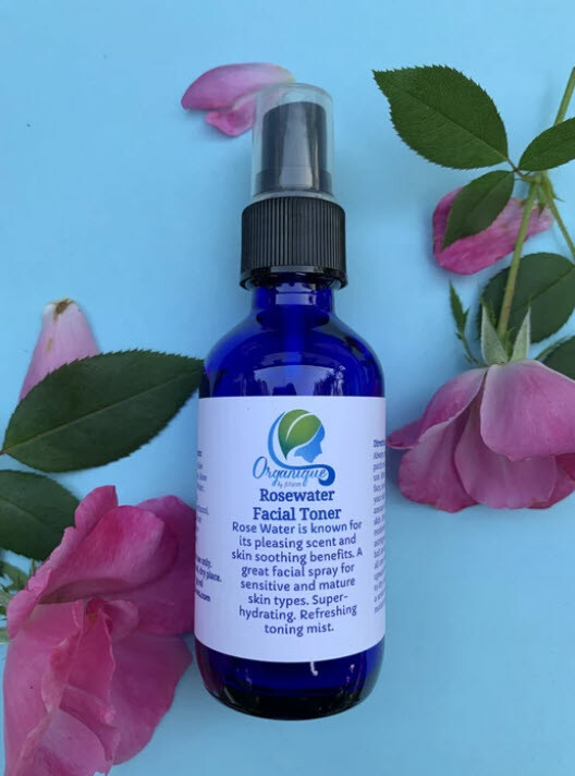 Organic Rosewater Facial Toner, 2 oz