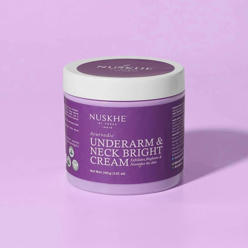 Nuskhe By Paras Underarm and Neck Bright Cream For Men & Women 100gm