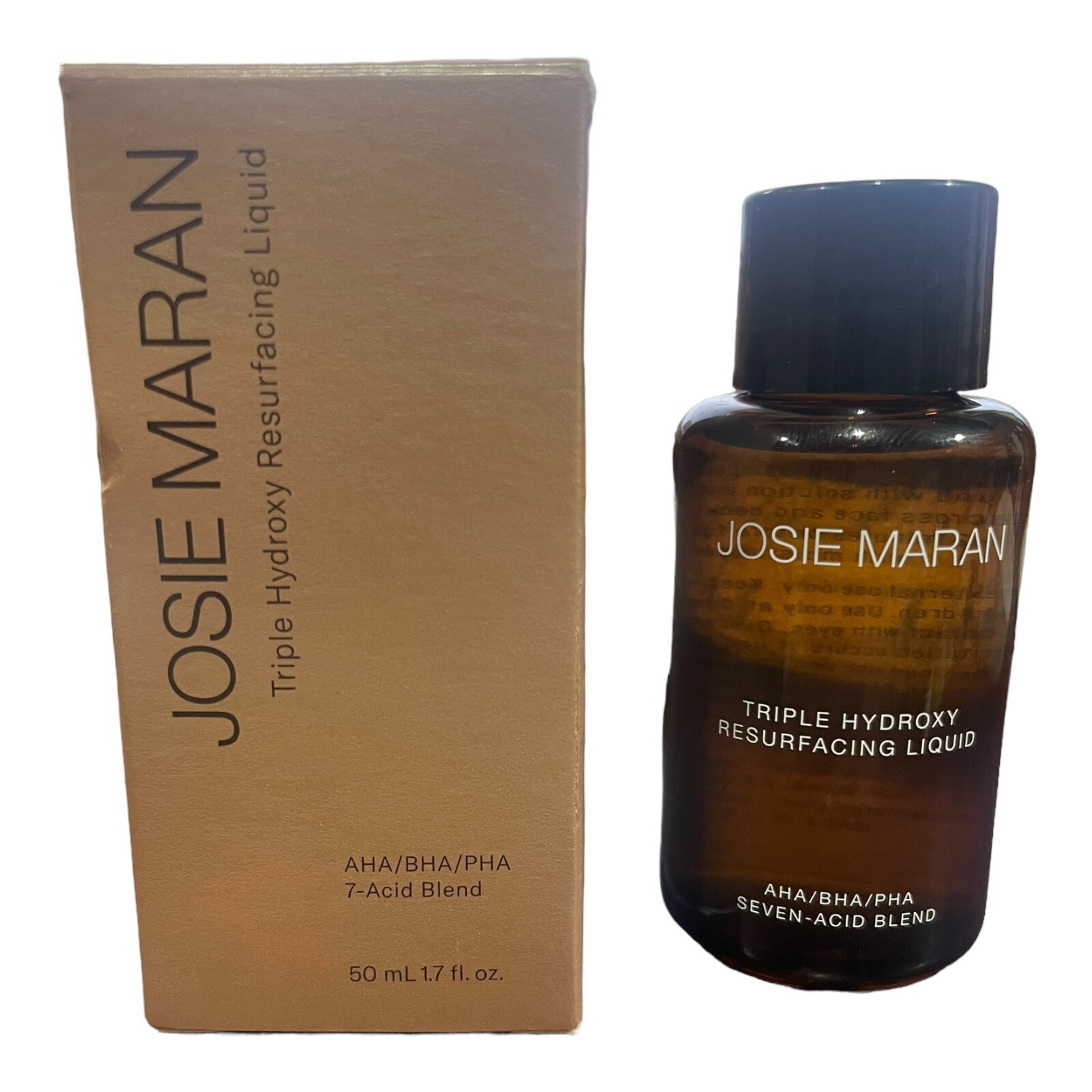 Josie Maran Triple Hydroxy Resurfacing Liquid 1.7 Fl Oz 50ml New In Box