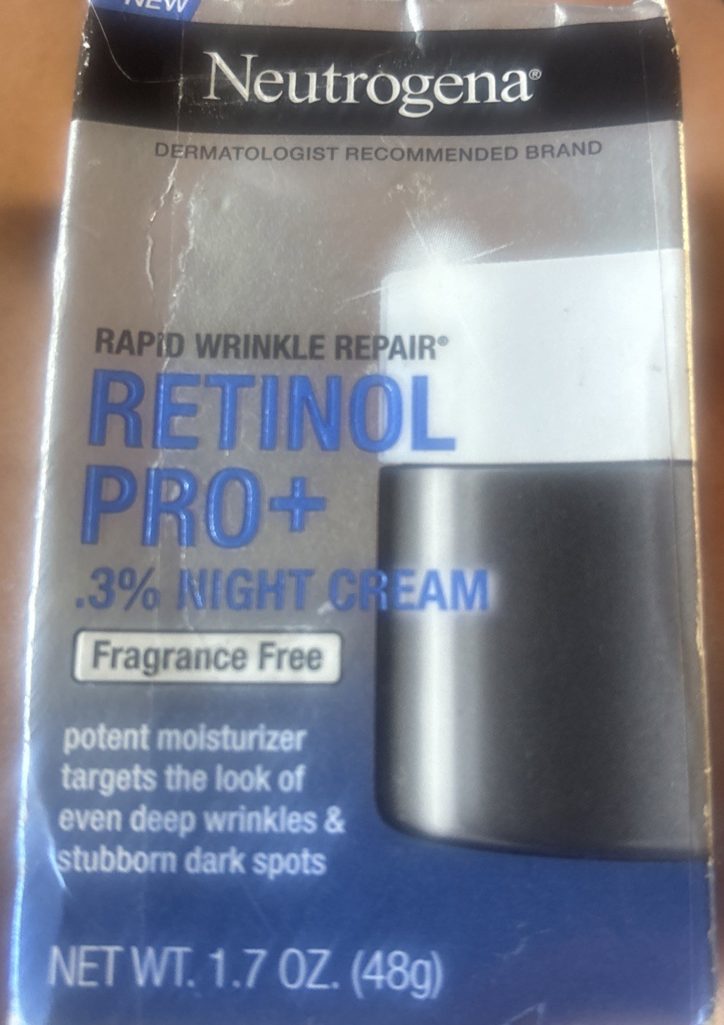 Neutrogena Rapid Wrinkle Repair Cream Retinol Pro + 0.3% Night Cream (1.7oz)
